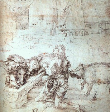 Albrecht Canvas - The Prodigal Son Nothern Renaissance Albrecht Durer